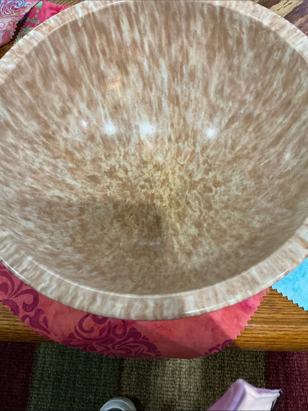 Vintage Texas ware #118 Confetti Splatter Melmac
 Bowl  10 by 5.5 inches